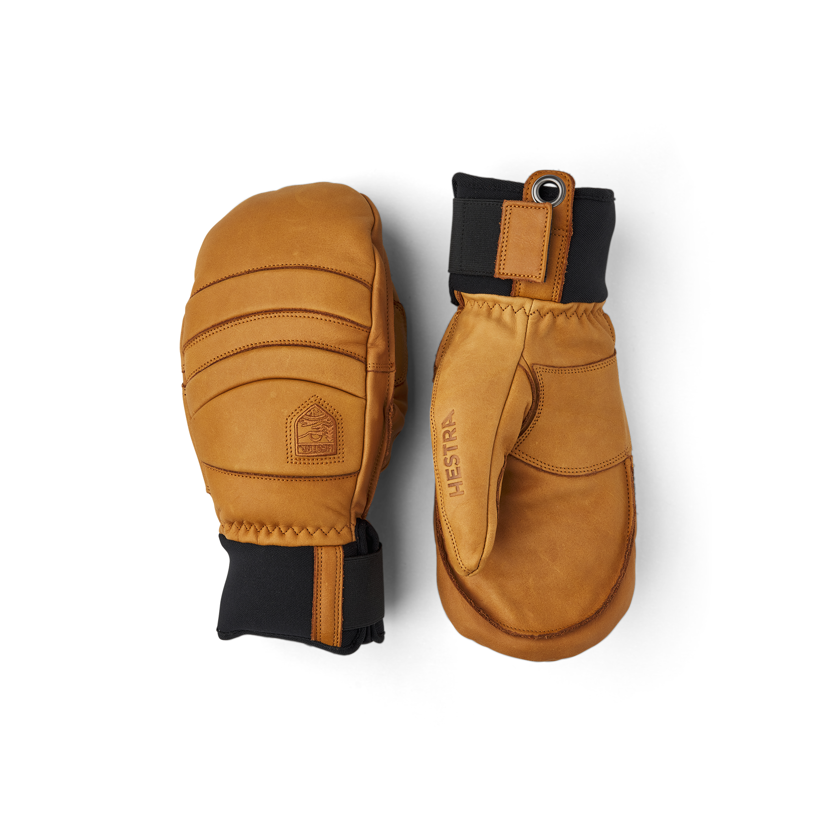 Light brown cow hide mitten