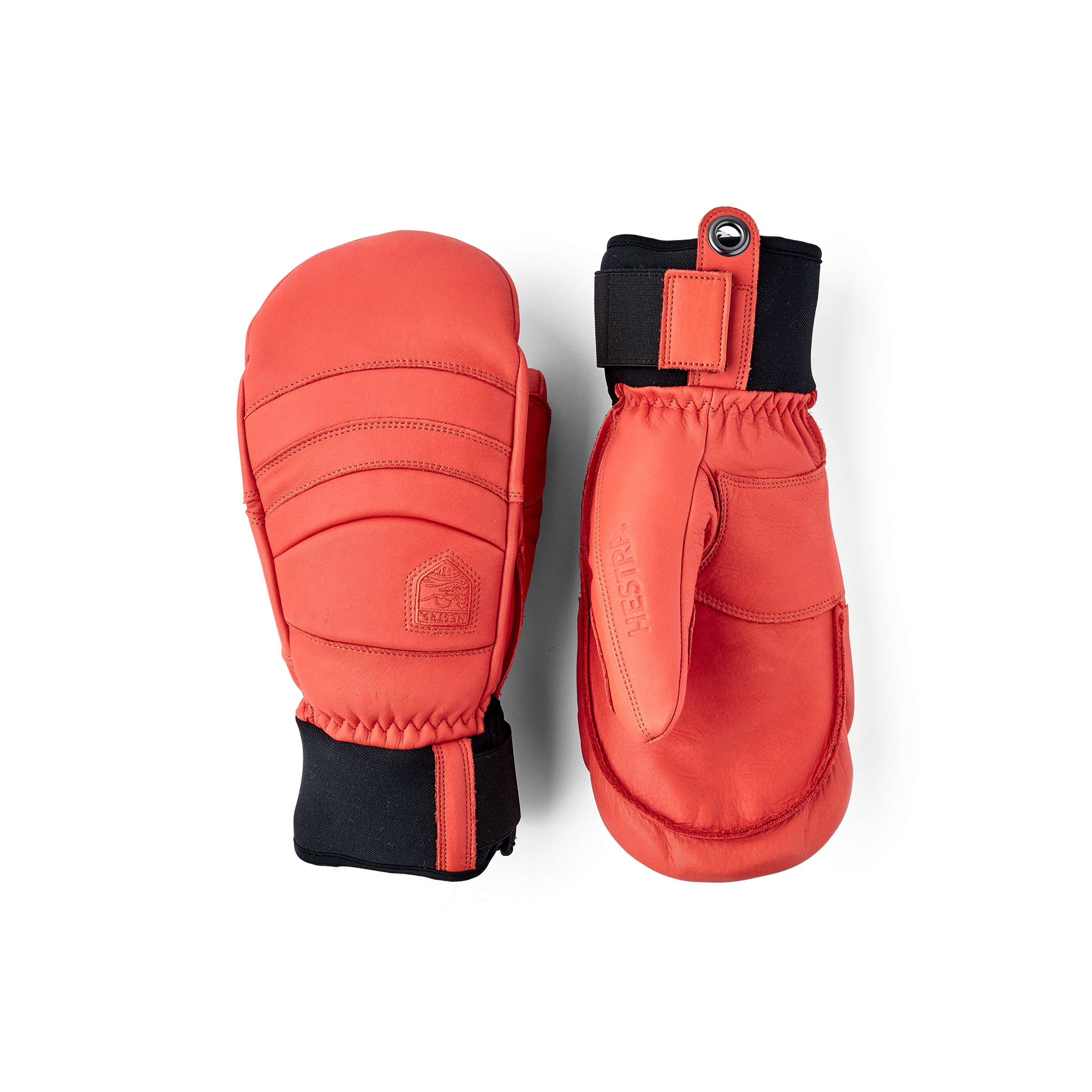 Light red cow hide mitten